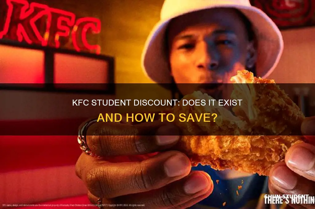 do kfc do student discount