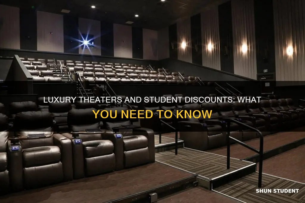 do luxury theaters offer student discount