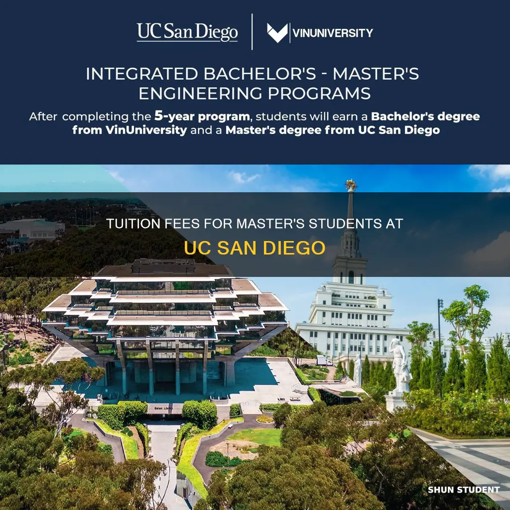 do masters students pay tuition at ucsd