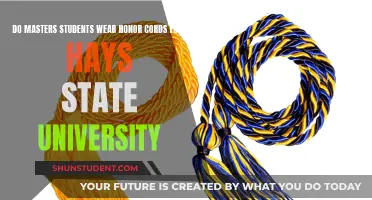 Honor Cord Eligibility for Master's Students at Fort Hays State University