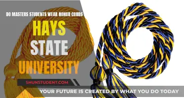 Honor Cords at Fort Hays State University: Masters Edition