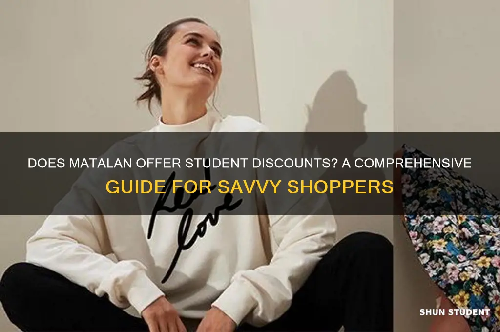do matalan accept student discount