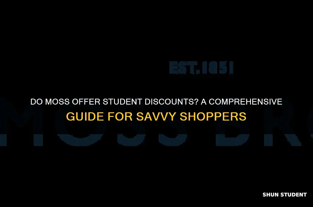 do moss do student discount