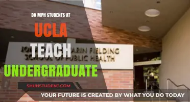 UCLA MPH Students: Do They Teach Undergraduates in Health Programs?