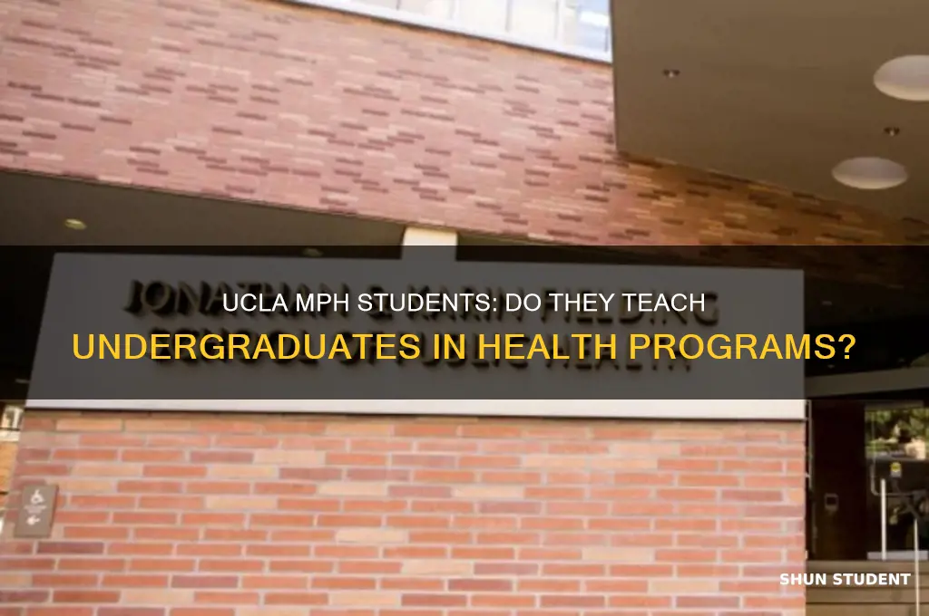 do mph students at ucla teach undergraduates