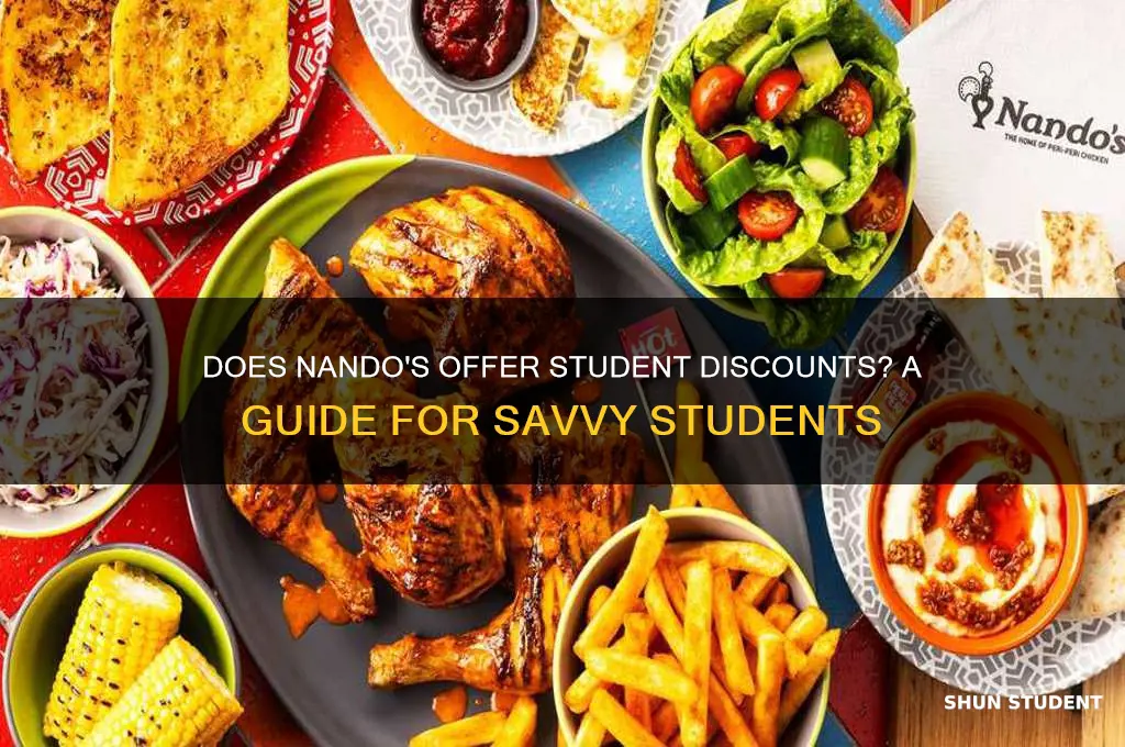 do nandos accept student discount