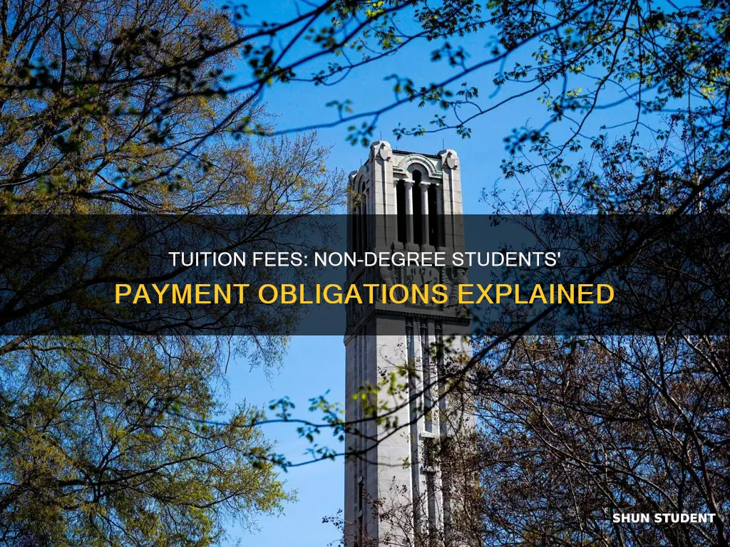 do non degree students have to pay all tuition fees