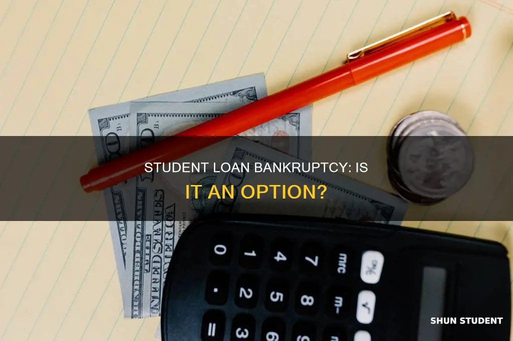 do not pay student loans bankrupcy