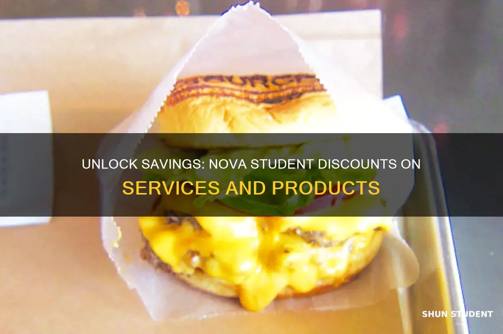 do nova students get discounts to anything