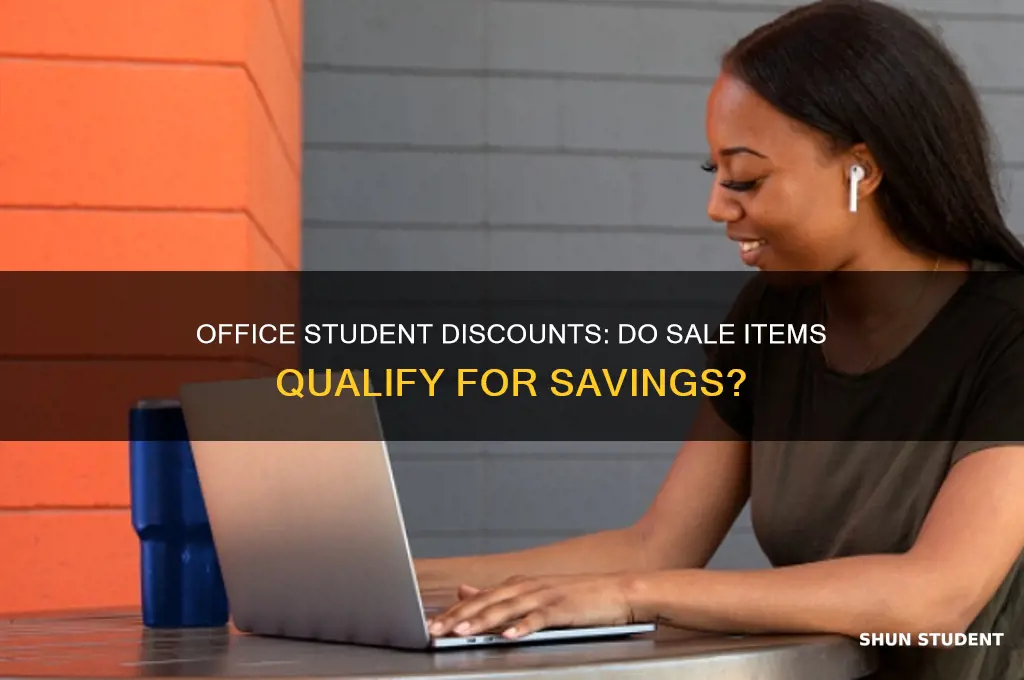 do office do student discount on sale items