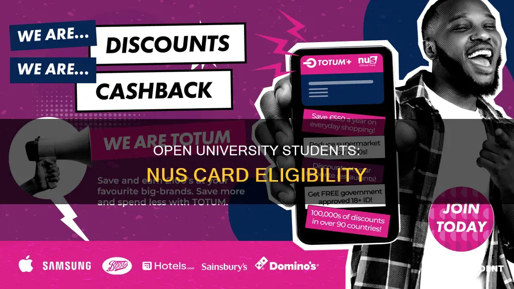 do open university students get nus cards