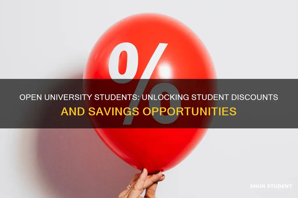 do open university students get student discount