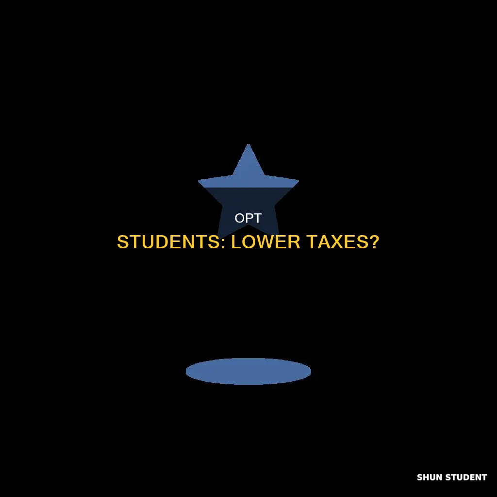 do opt students pay less taxes