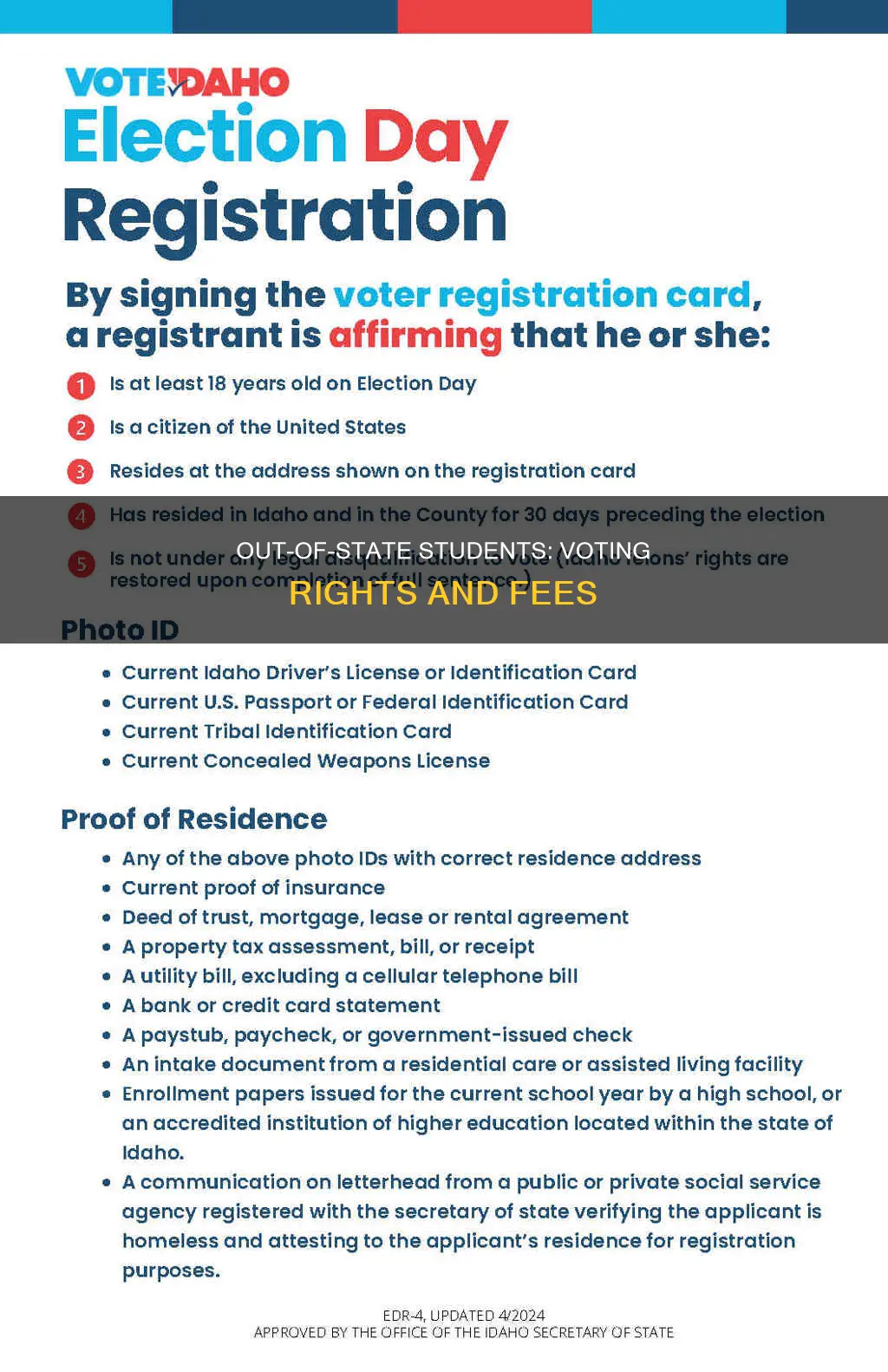 do out of state students have to pay to vote