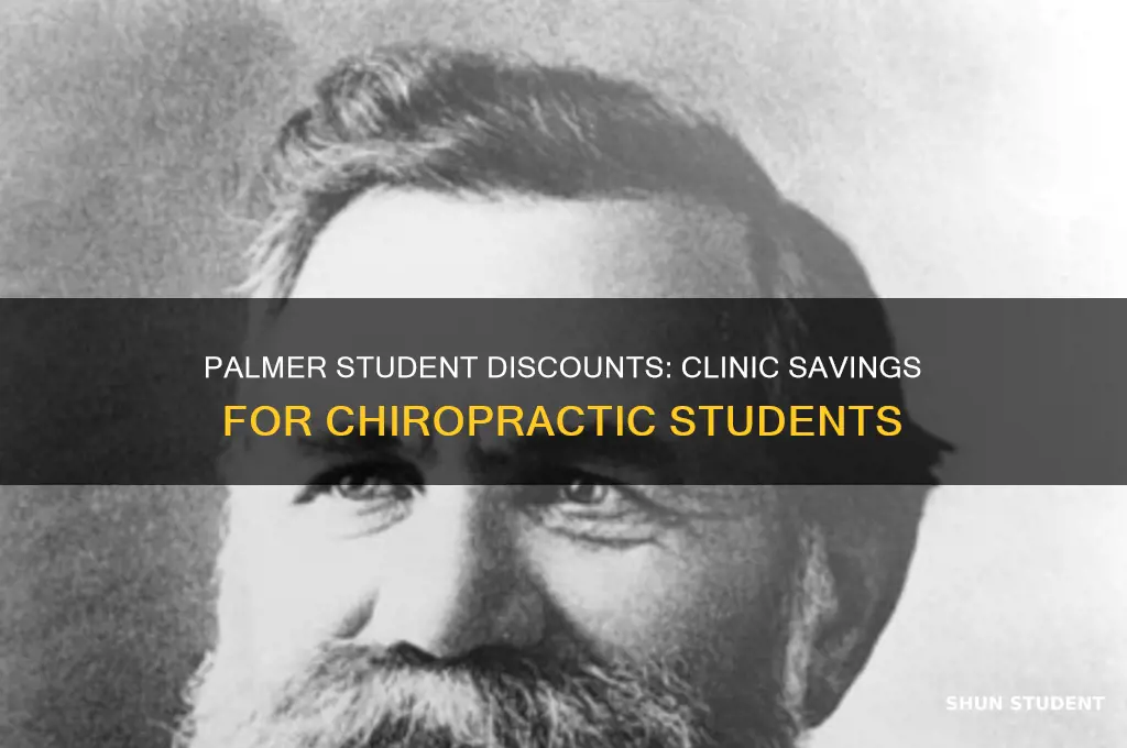 do palmer students get discounts at clinics