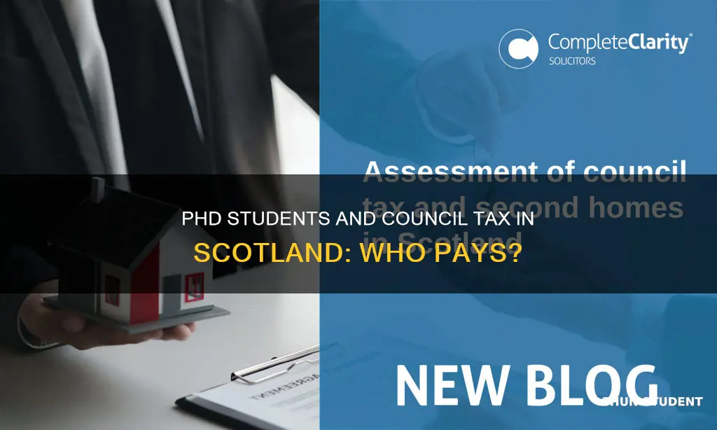 do phd students pay council tax in scotland