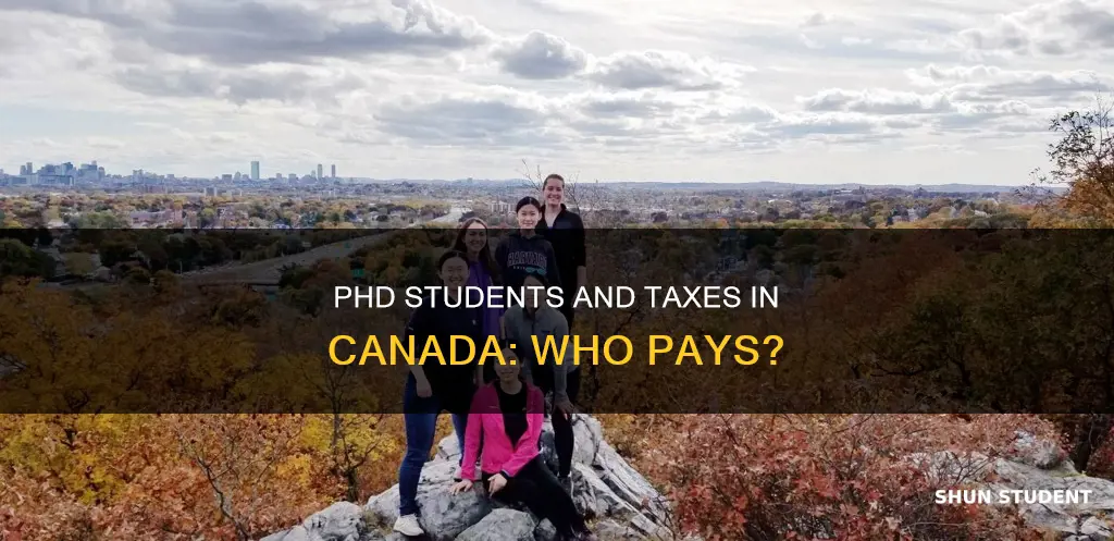 do phd students pay tax in canada