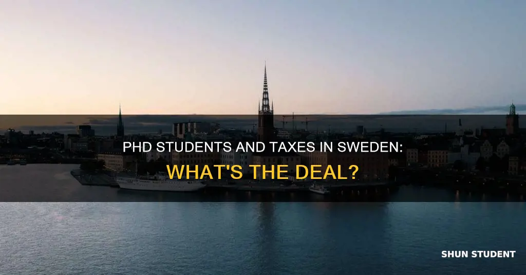 do phd students pay tax in sweden