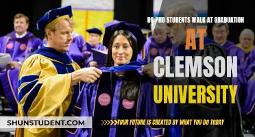 Clemson University PhD Students: Walking at Graduation