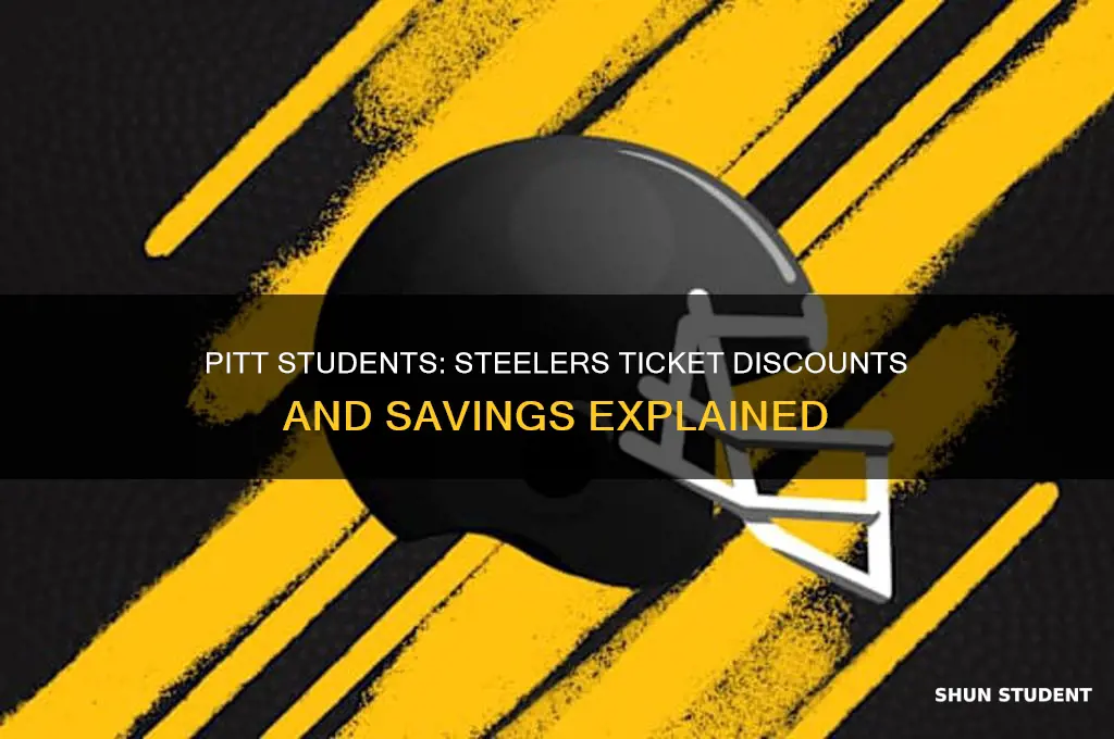 do pitt students get discounts on steelers tickets