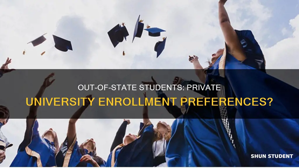 do private universities enroll more out of state students