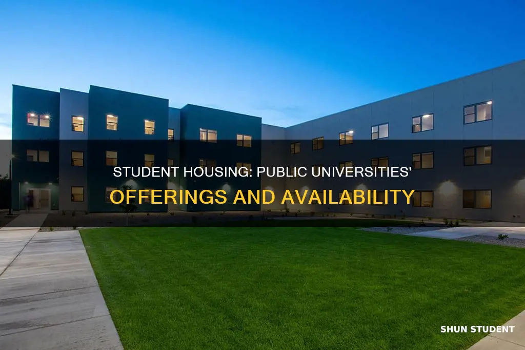 do public universities offer student housing