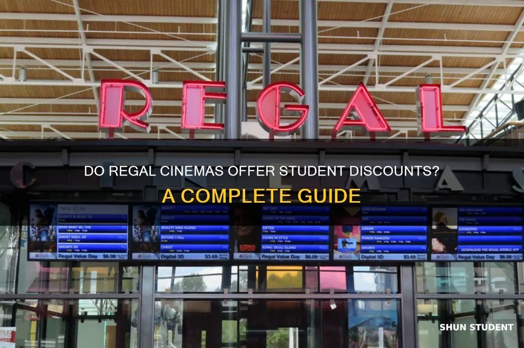 do regal cinemas accept student discount