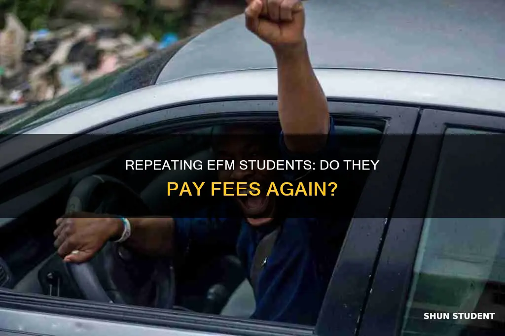 do repeating efm students pay fres