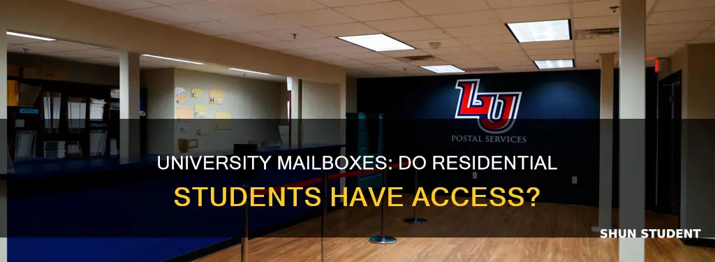 do residential students have university mailboxes liberty university