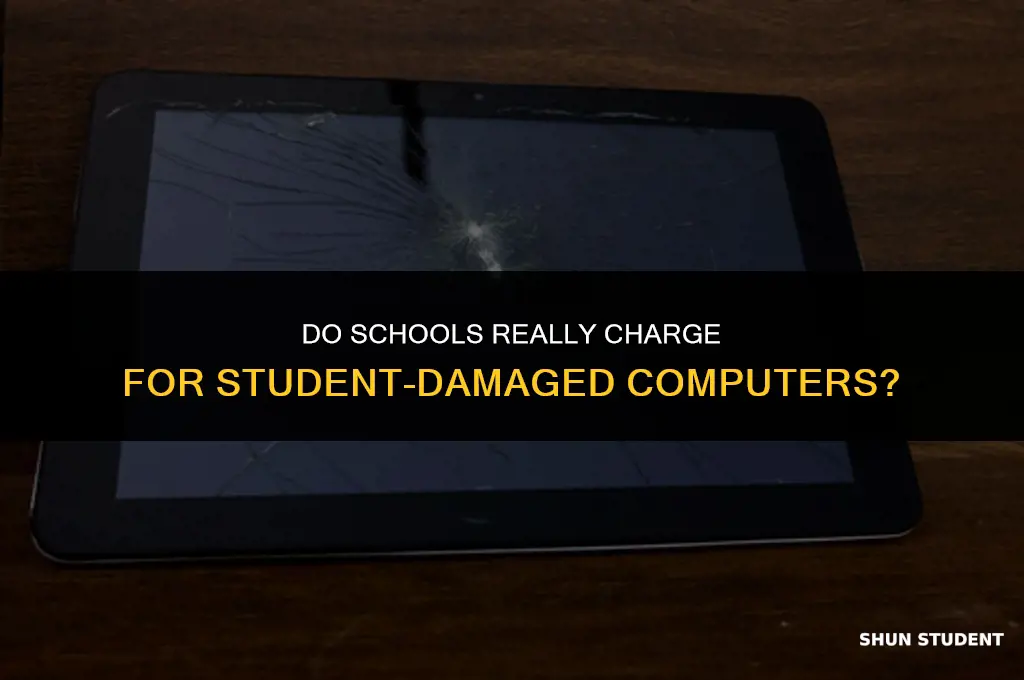 do school really charge if a student breaks their computer