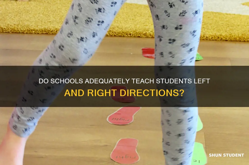 do shcool teach students left and right
