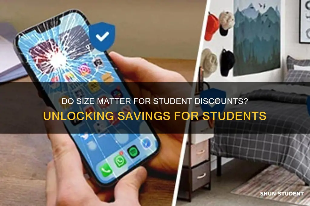do size do student discount
