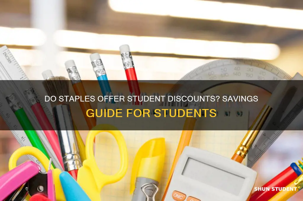 do staples offer student discount