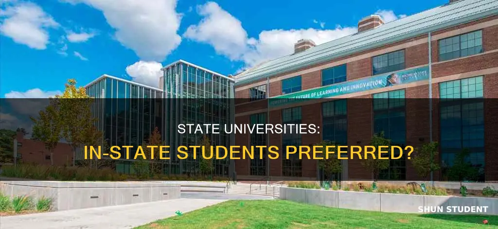 do state universities prefer in state students