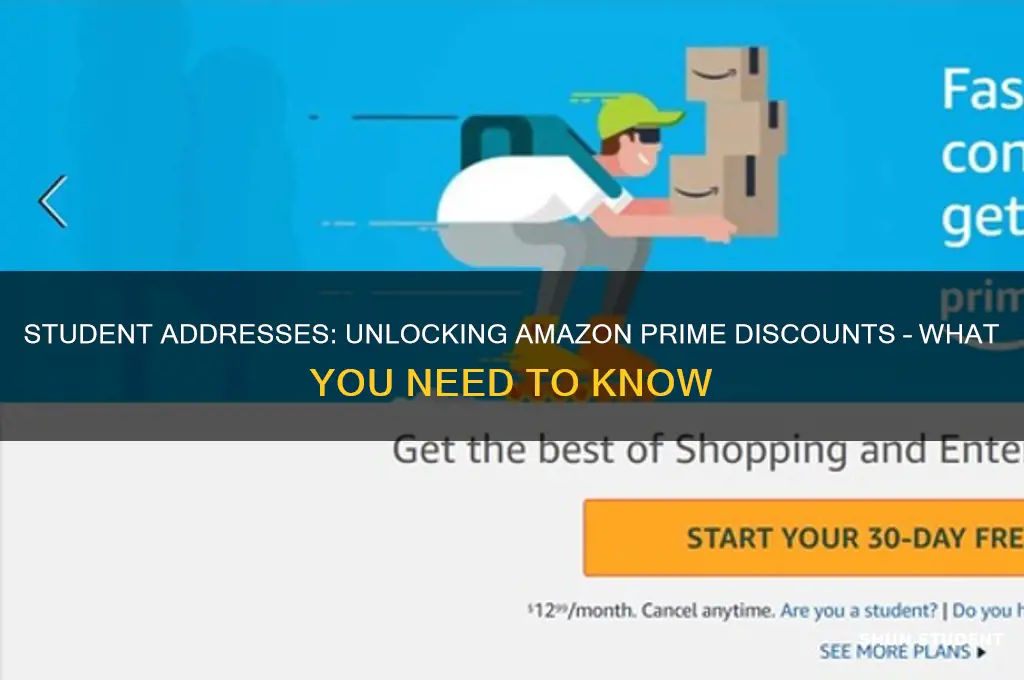 do student address give you discount on amazon prime