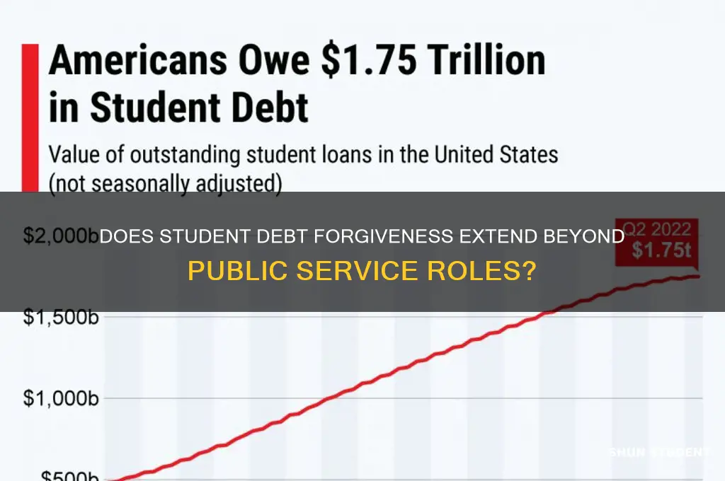 do student debt forgiveness apply to non public service