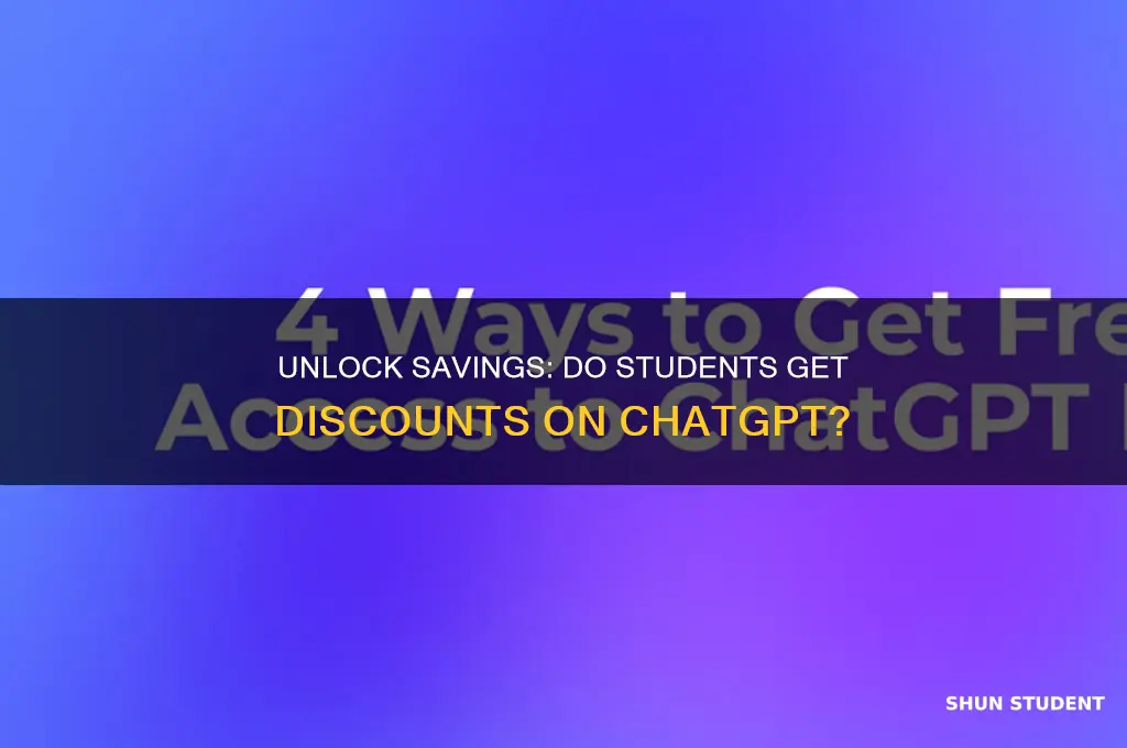 do student get discount on chatgtp