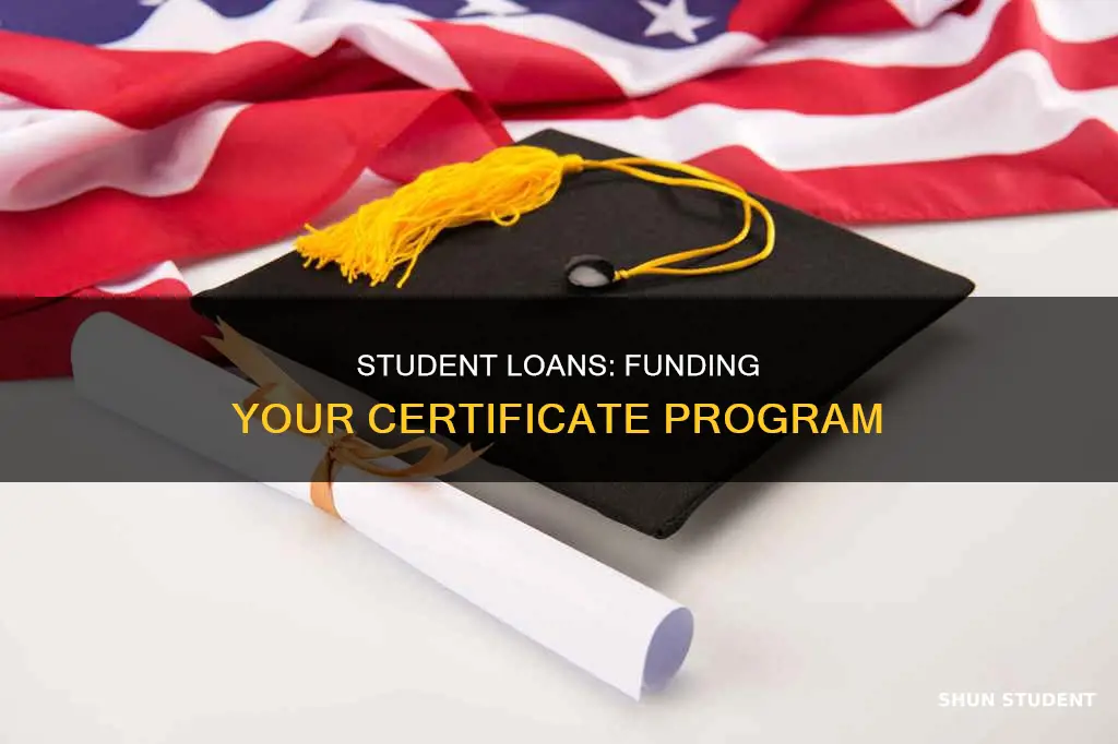 do student loans pay for certificate programs