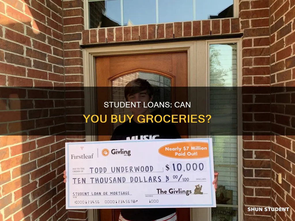do student loans pay for food