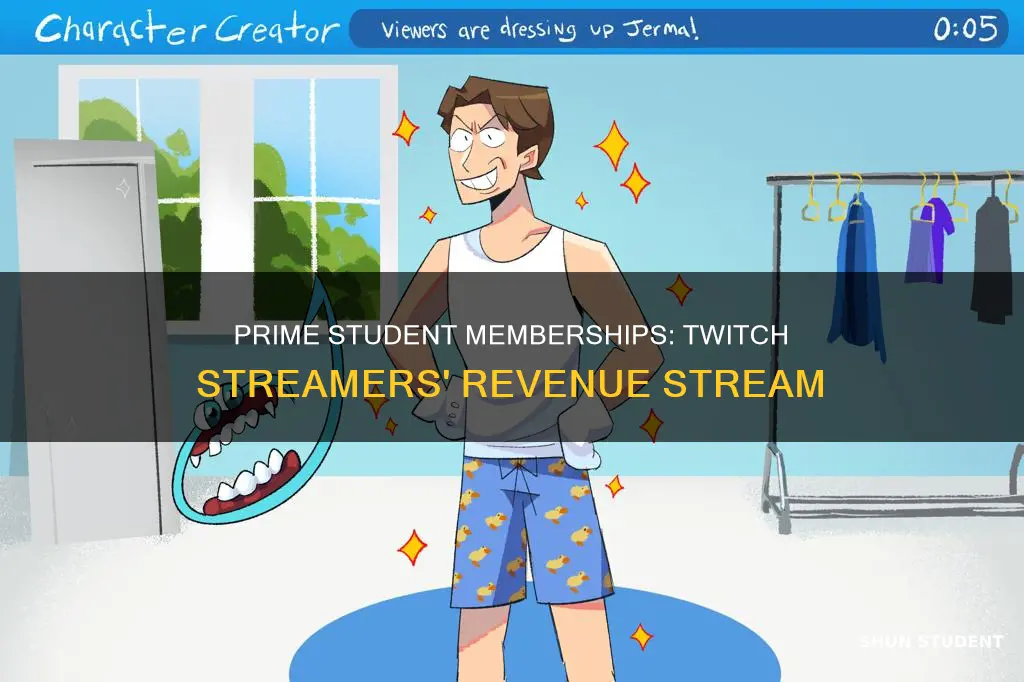 do student prime pay twitch streamers