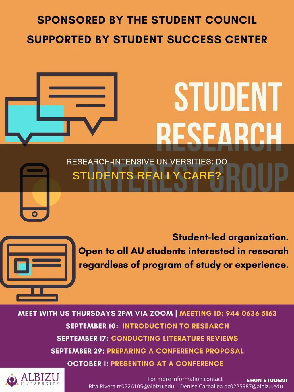 do students care if a university conducts research