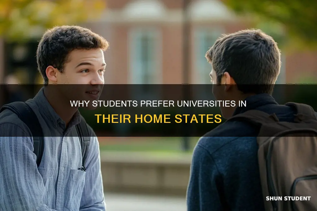 do students choose universities in the same state