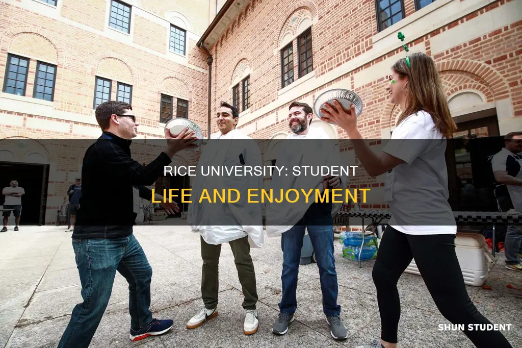 do students enjoy their lives ta rice university
