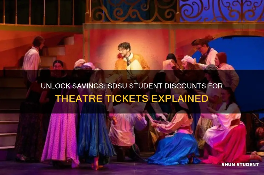 do students get a discount at theatre sdsu