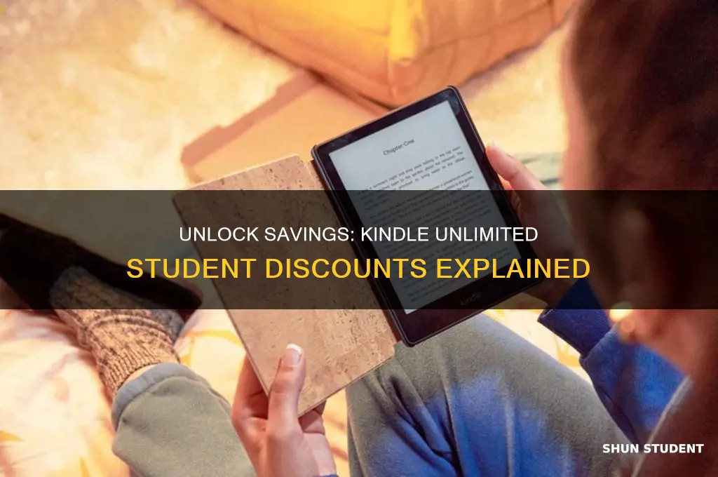 do students get a discount on kindle unlimited