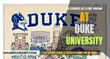 Duke University: Free Printing for Students?