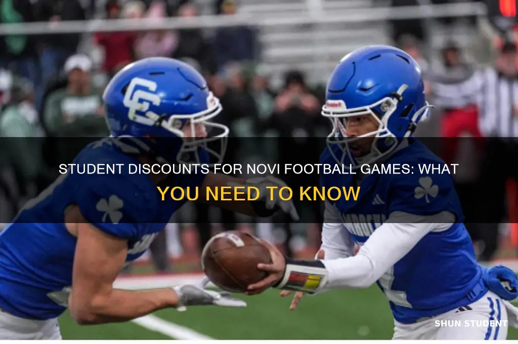 do students get discount to novi football game