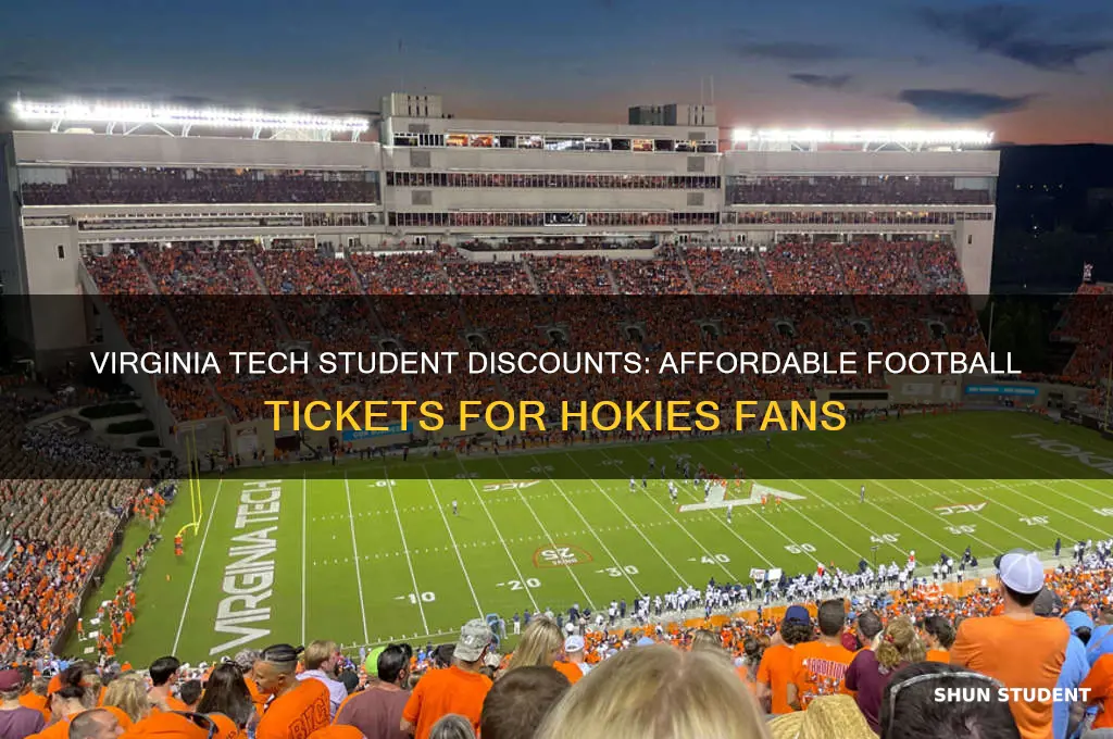 do students get discounted football tickets viginia tech