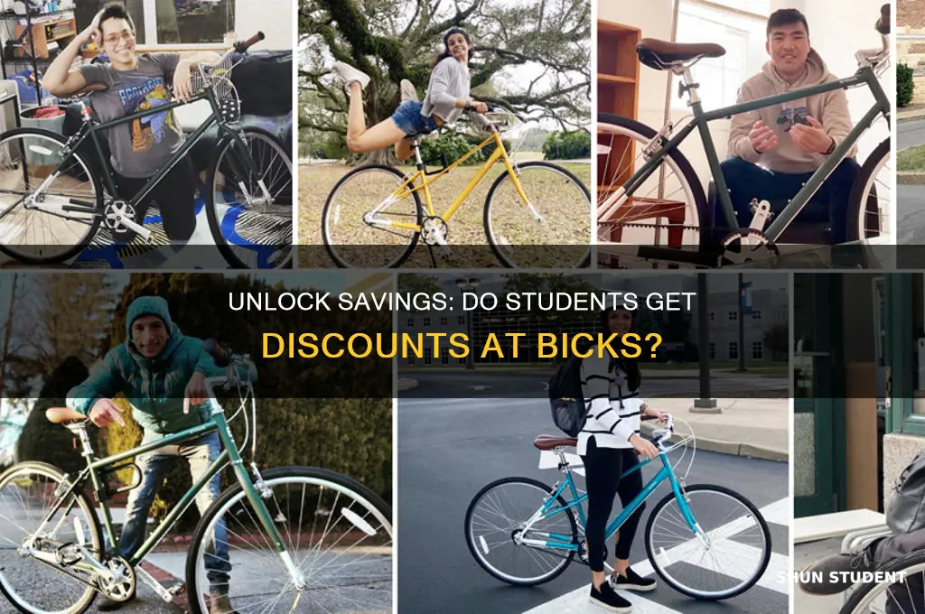 do students get discounts at bicks