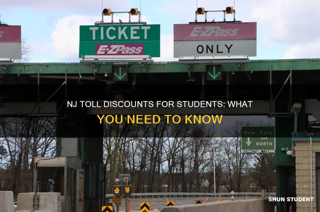do students get discounts for tolls in nj